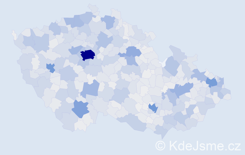 Jméno: 'Vladislava', počet výskytů 4928 v celé ČR