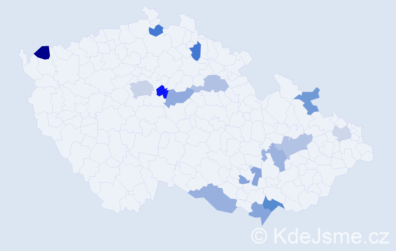 Jméno: 'Taras', počet výskytů 19 v celé ČR