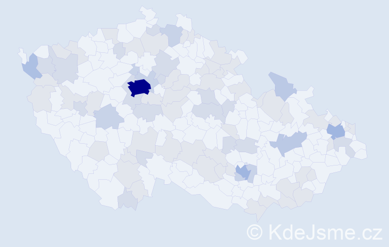 Jméno: 'Nika', počet výskytů 161 v celé ČR