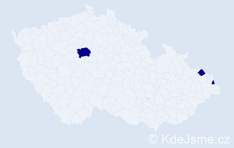 Jméno: 'Sebastian Christopher', počet výskytů 3 v celé ČR