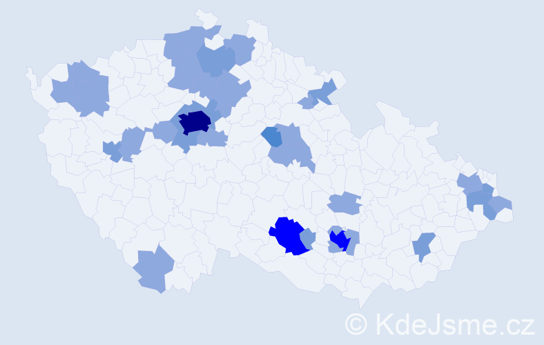Jméno: 'Riana', počet výskytů 62 v celé ČR