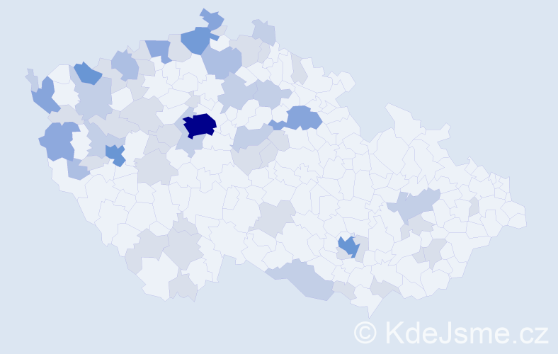 Jméno: 'Lam', počet výskytů 137 v celé ČR