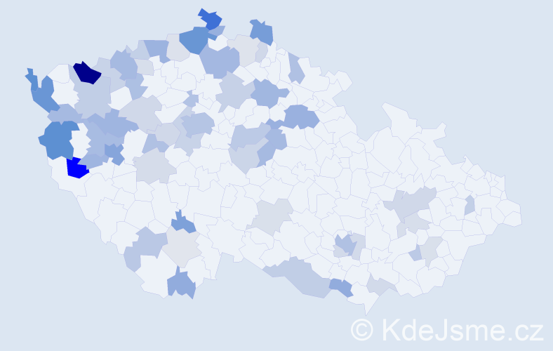 Jméno: 'Lam', počet výskytů 137 v celé ČR