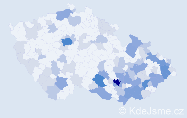 Jméno: 'Božetěch', počet výskytů 225 v celé ČR
