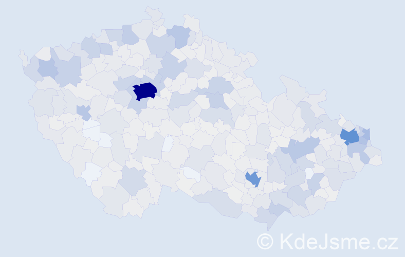 Jméno: 'Viera', počet výskytů 2797 v celé ČR