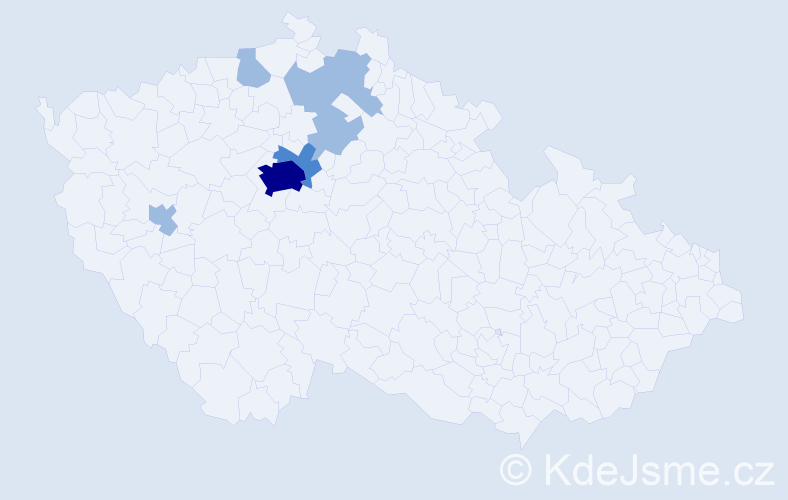 Jméno: 'Carina', počet výskytů 12 v celé ČR