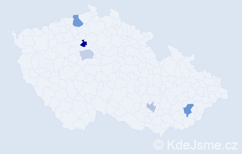 Jméno: 'Ihor', počet výskytů 6 v celé ČR
