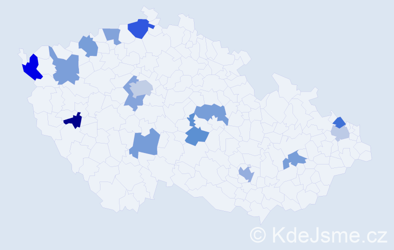 Jméno: 'Thanh Tu', počet výskytů 20 v celé ČR
