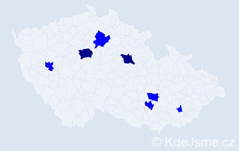 Jméno: 'Munkhtulga', počet výskytů 9 v celé ČR