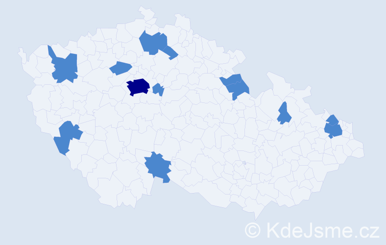 Jméno: 'Jan Richard', počet výskytů 15 v celé ČR
