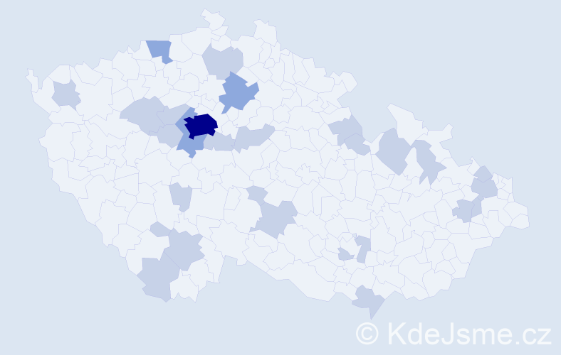 Jméno: 'Bella', počet výskytů 41 v celé ČR