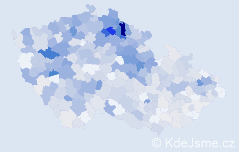 Jméno: 'Jaruška', počet výskytů 1182 v celé ČR