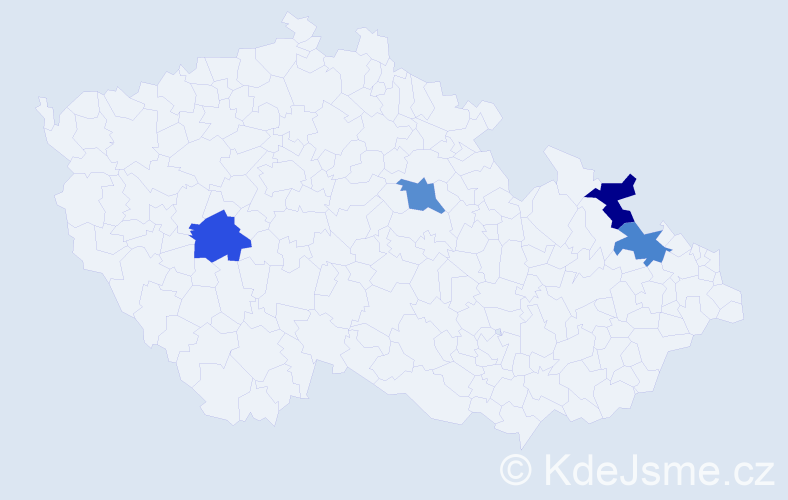 Jméno: 'Minh Dat', počet výskytů 4 v celé ČR
