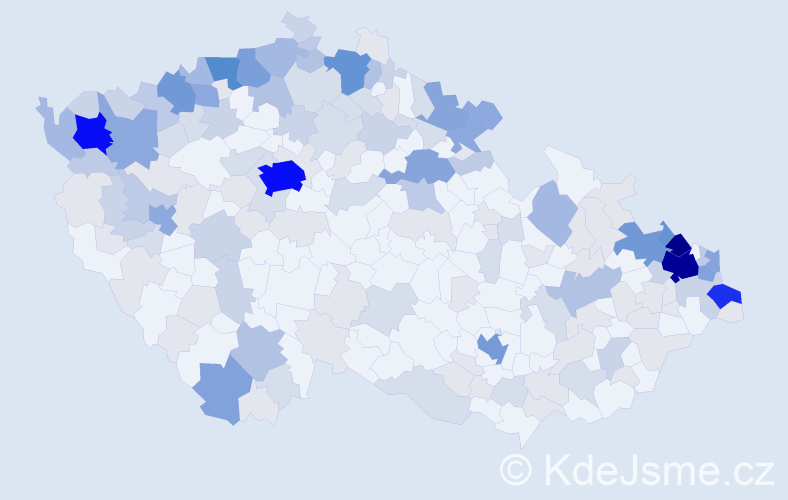 Jméno: 'Erna', počet výskytů 559 v celé ČR