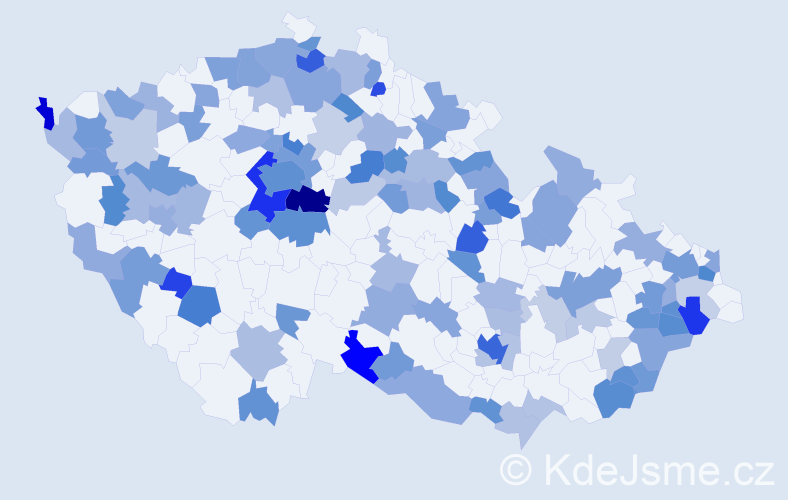 Jméno: 'Nikita', počet výskytů 213 v celé ČR