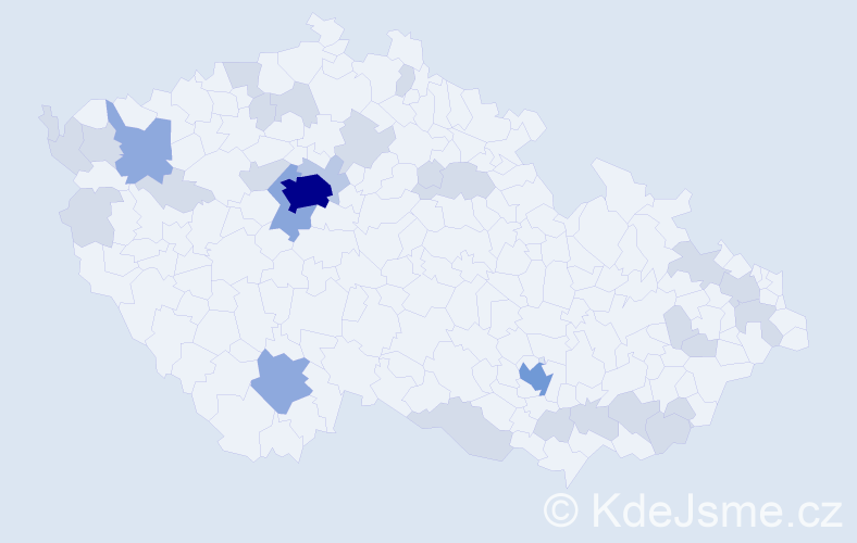 Jméno: 'Lina', počet výskytů 60 v celé ČR