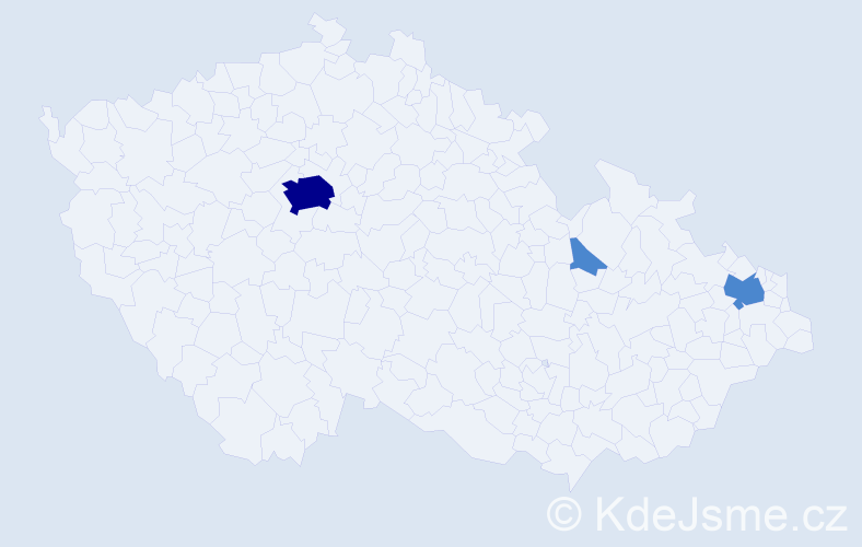 Jméno: 'Lygie', počet výskytů 5 v celé ČR