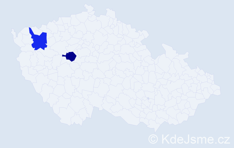 Jméno: 'Ngoc Nam Anh', počet výskytů 2 v celé ČR