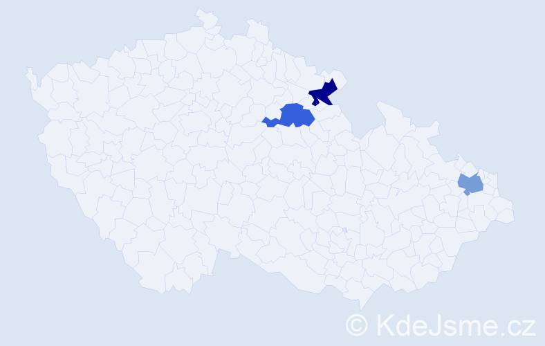 Jméno: 'Nikolas Rudolf', počet výskytů 3 v celé ČR