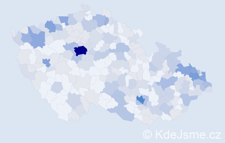 Jméno: 'Lýdie', počet výskytů 462 v celé ČR