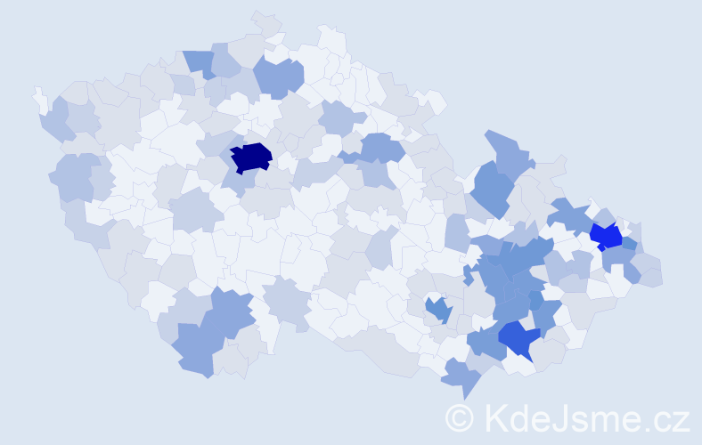Jméno: 'Ignác', počet výskytů 304 v celé ČR