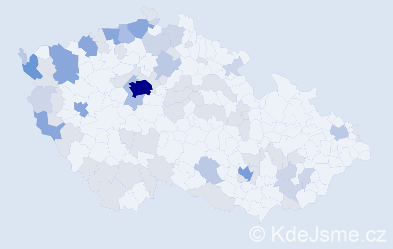 Jméno: 'Vinh', počet výskytů 167 v celé ČR