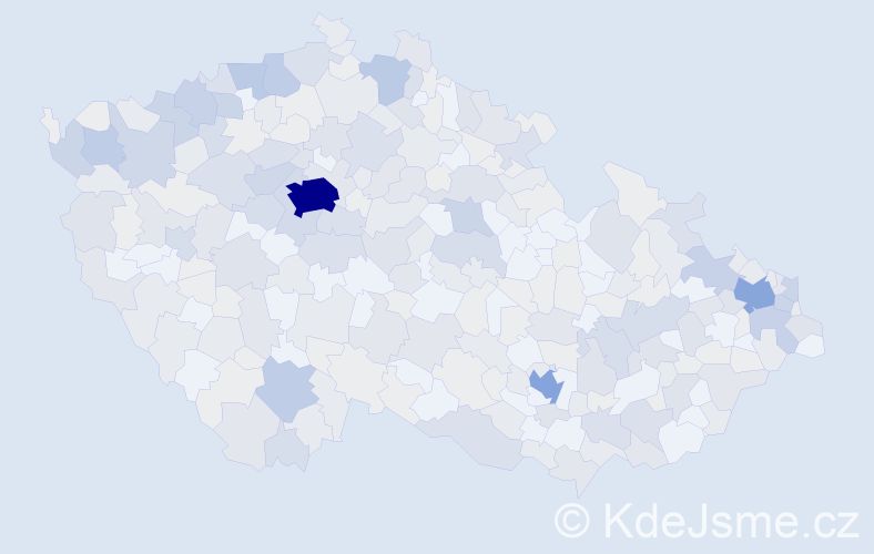 Jméno: 'Eleonora', počet výskytů 700 v celé ČR