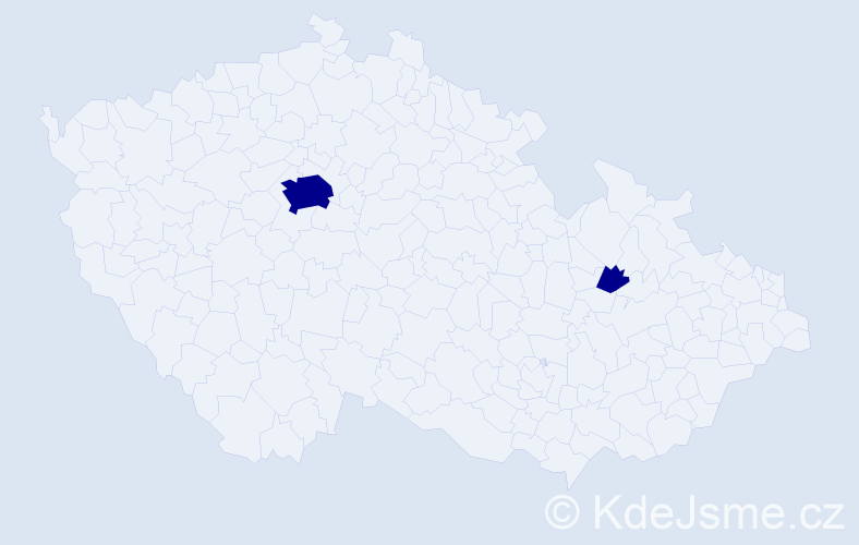 Jméno: 'Vladimír Michael', počet výskytů 2 v celé ČR