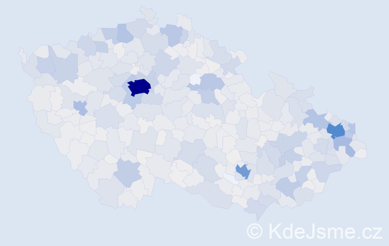 Jméno: 'Patricie', počet výskytů 2743 v celé ČR