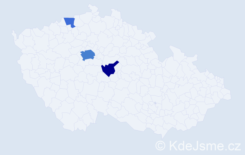 Jméno: 'Rachid', počet výskytů 9 v celé ČR