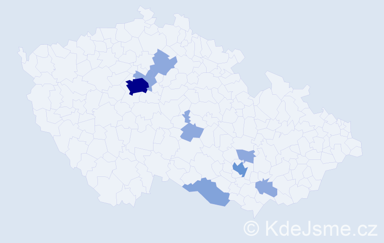 Jméno: 'Erdenebayar', počet výskytů 18 v celé ČR