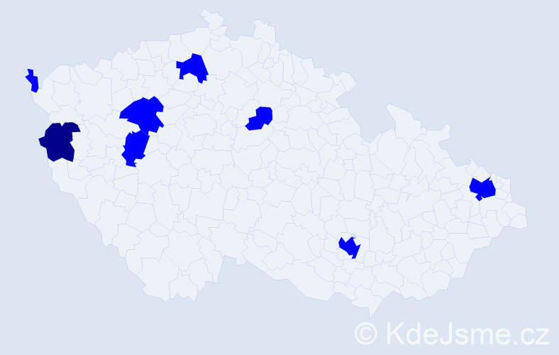 Jméno: 'Ngoc Manh', počet výskytů 9 v celé ČR