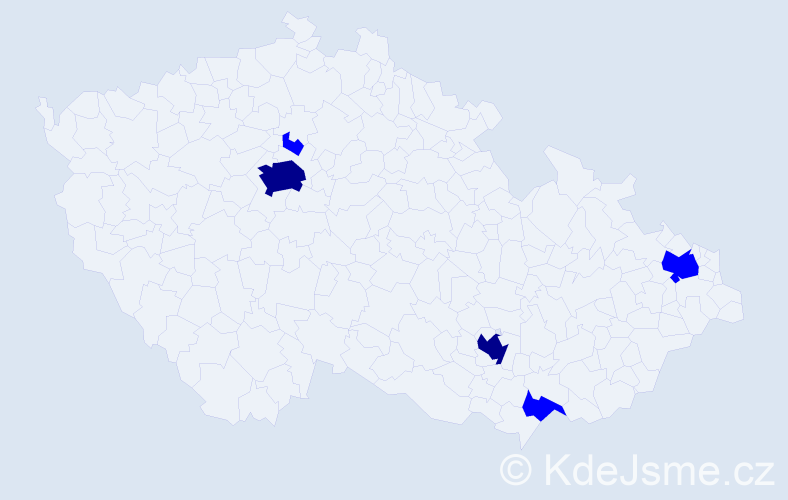 Jméno: 'Asim', počet výskytů 7 v celé ČR