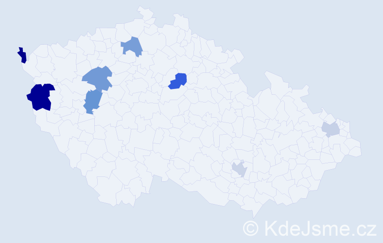 Jméno: 'Ngoc Manh', počet výskytů 9 v celé ČR