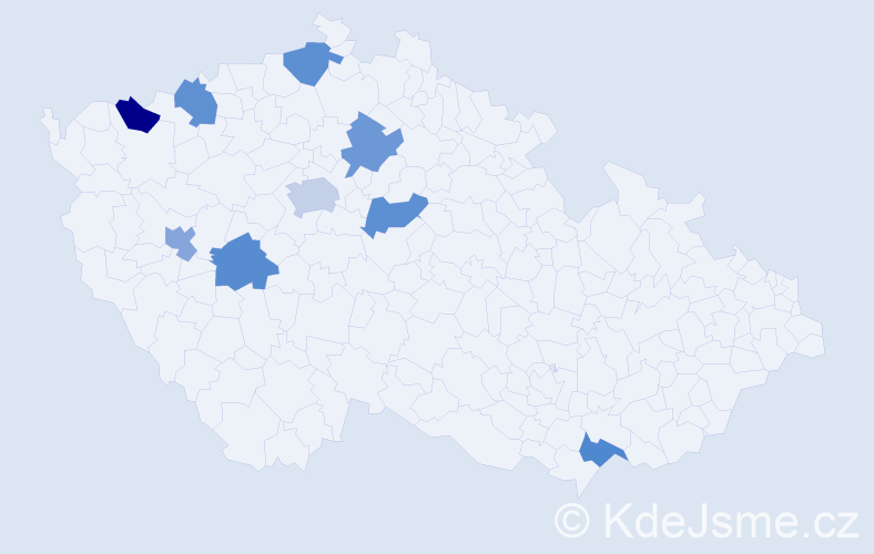 Jméno: 'Thi Hieu', počet výskytů 10 v celé ČR
