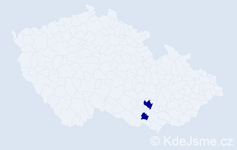 Jméno: 'Simon James', počet výskytů 2 v celé ČR
