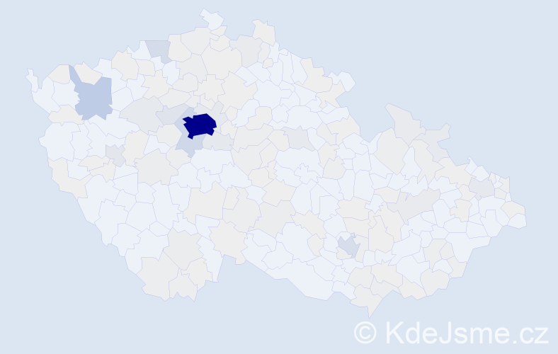 Jméno: 'Anastasia', počet výskytů 517 v celé ČR