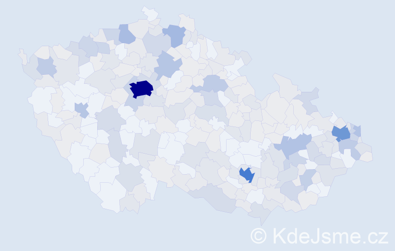 Jméno: 'Silvia', počet výskytů 723 v celé ČR