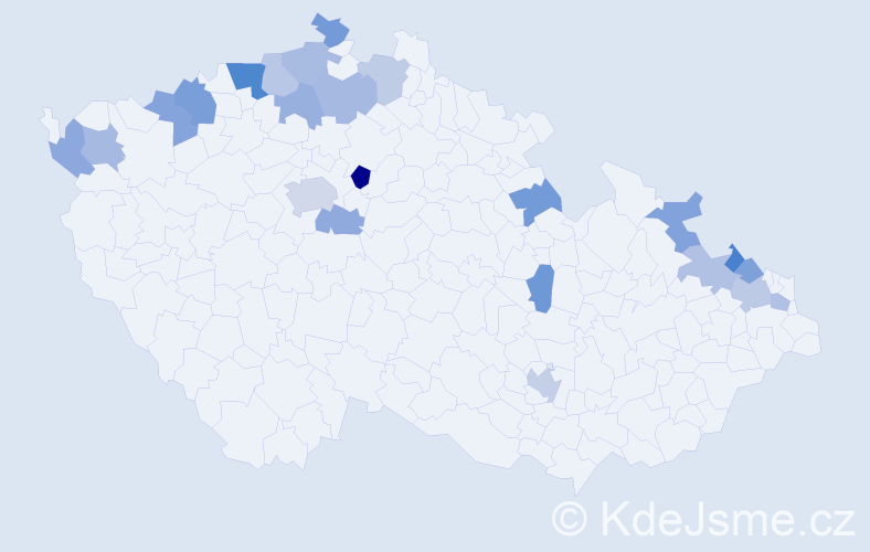 Jméno: 'Edit', počet výskytů 33 v celé ČR