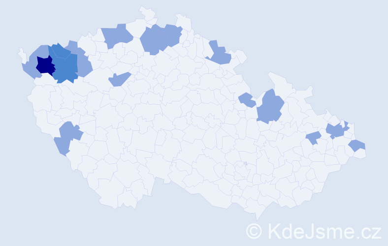 Jméno: 'Helma', počet výskytů 29 v celé ČR