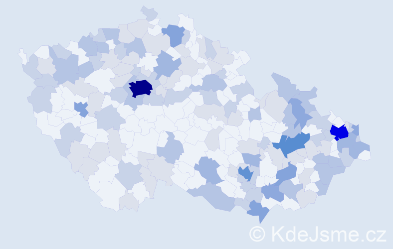 Jméno: 'Antonia', počet výskytů 299 v celé ČR