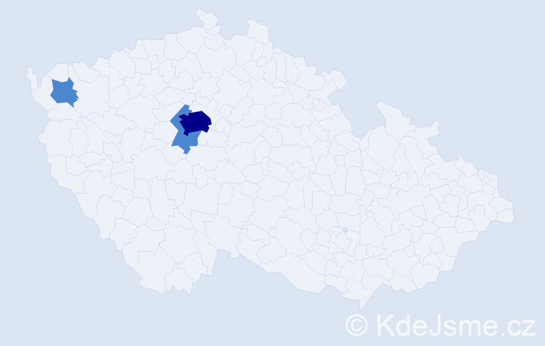Jméno: 'Desislava', počet výskytů 5 v celé ČR