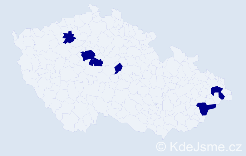 Jméno: 'Tobias Adam', počet výskytů 6 v celé ČR