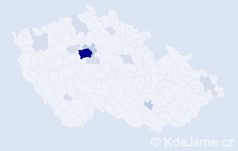 Jméno: 'Rodion', počet výskytů 34 v celé ČR