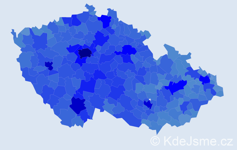 Jméno: 'Jana', počet výskytů 264944 v celé ČR