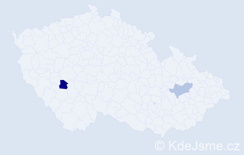 Jméno: 'Zdenka Marie', počet výskytů 2 v celé ČR