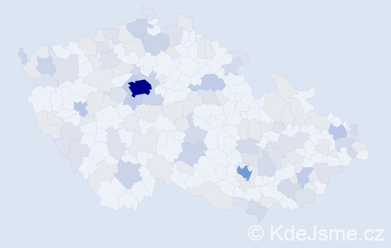 Jméno: 'William', počet výskytů 252 v celé ČR