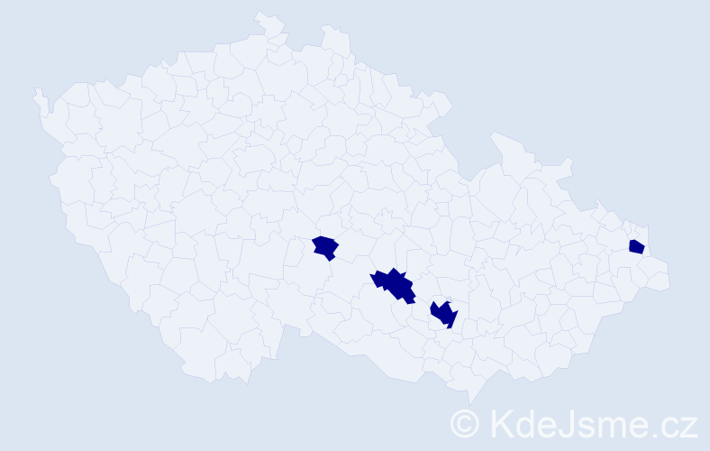 Jméno: 'Samael', počet výskytů 4 v celé ČR