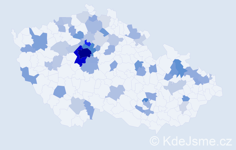 Jméno: 'Zoran', počet výskytů 237 v celé ČR