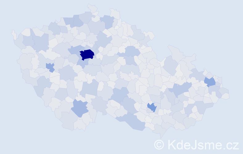 Jméno: 'Karel', počet výskytů 107841 v celé ČR